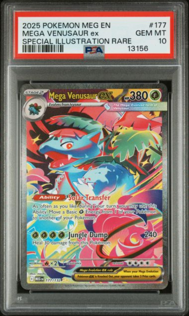 2025 POKEMON MEG EN-MEGA EVOLUTION #177 MEGA VENUSAUR ex SPECIAL ILLUSTRATION RARE